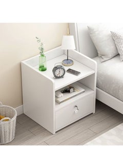 Buy Home Bedside Storage Cabinet With Drawer And Shelf in UAE