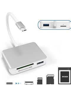 اشتري قارئ بطاقات XQD بمنفذ USB-C، قارئ بطاقات XQD/SD/TF من نوع C، محول مزدوج USB 3.0 لقراءة 3 بطاقات SD (HC/XC)، TF، وبطاقات سلسلة سوني G، وبطاقات Lexar USB Mark، متوافق مع لابتوبات Type-C، ويدعم أنظمة Windows وMac OS. في السعودية