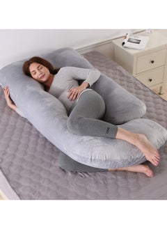 اشتري G+U-Shaped Pregnancy Pillow Full Body Maternity Support Pillow(62"x 28") في الامارات