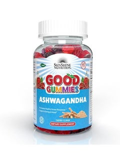 Buy Good Gummies Ashwagandha Promotes Healthy Stress Mind Cherry Flavor 60 Pcs in UAE