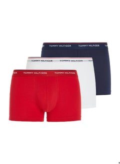 Buy Men's 3-Pack Premium Essential Trunks - Cotton, White in Saudi Arabia