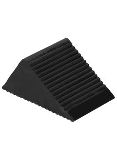 Buy Wheel Stoppers, 1Pcs Black Wedge, for Car Tires Trucks Trailers, Solid Rubber Heavy Duty Chock in Saudi Arabia