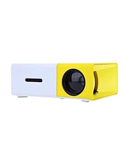 Buy Lcd Mini Portable Projector With Usb, Sd, Av, Hdmi Slots  Yellow in UAE