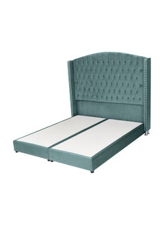 Buy Arwad | Velvet Bed Frame - Turquoise in Saudi Arabia