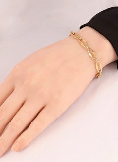 Buy Elegant Gold Plated Stainless Steel Bracelet For Women in Saudi Arabia