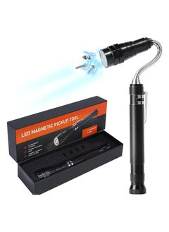 Buy LED Flashlight and Magnetic Pickup Tool with LED Lights Telescoping Magnet Pick Up Gadget Tool in UAE