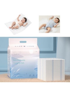 Buy 20 Pieces Baby Disposable Changing Pads,Heavy Absorbent Diaper Underpads for Changing Table, Waterproof Toddler Pee Pad 45x33cm in UAE