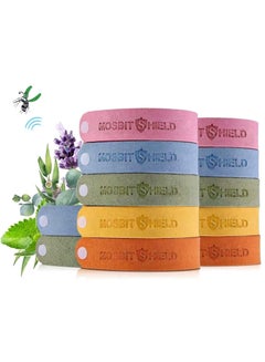 Buy Mosquito Repellent Bracelet, 12 insect repellent mosquito bands, Mosquito Bands Reusable Adjustable Long Time Mosquito Repellent Natural Ingredient up to 72 hours of protection in UAE