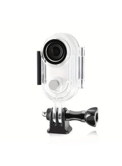 Buy Waterproof Housing Diving Case for Insta360 Go 3, Transparent Underwater Photography Diving Shell with Bracket Accessories -Black in UAE