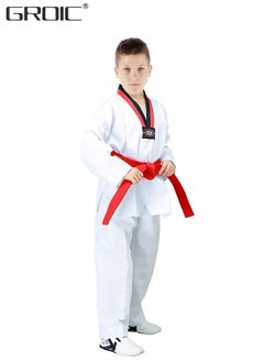 Buy Taekwondo Suit,Brazilian BJJ Gi Jiu Jitsu Gi for Child Kids Gi Uniform Durable Pant & Jacket,Sports Training Clothes Parts in UAE