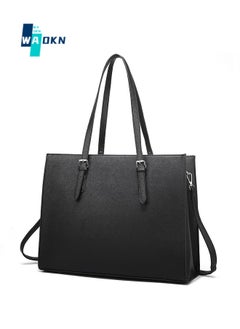 Buy Women's Simple Business Shoulder Bag, Ladies Large-capacity Top Handle Crossbody Bag Sling Bag Side Bag Laptop Bag Computer Bag, Solid Color PU Leather Tote Bag Handbag Clutch Bag in UAE