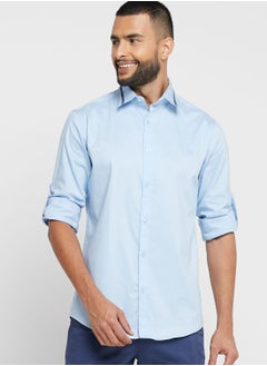 Buy Twill Lycra Shirt With Roll Up in Saudi Arabia