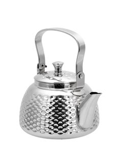 Buy Habb Al-Romman teapot, Stainless steel teapot, Silver, 1 L in Saudi Arabia