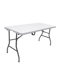 Buy Heavy Duty Foldable Table Ideal For Crafts, Outdoor Events, Picnic Table, BBQ Party, Camping Table, Convenient to Carry With Handle, Lightweight, Portable Table 152X70X74CM Folding Table in UAE