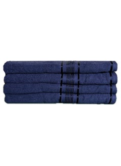 Buy 100% Cotton Ultra Soft Bath Towel Set  - Super Absorbent, Antibacterial Treatment, 430 GSM Terry, Large 70x140 CM in UAE