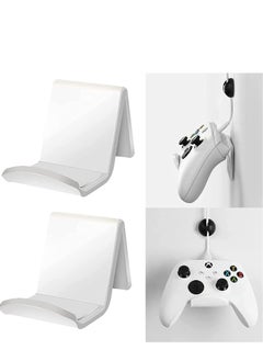 Buy Controller Stand Gaming Accessories Universal Controller Holder 2 Pack for XBOX ONE PS4 PS5 SWITCH Controller Wall Mount with Cable Clips&Anti-Slip Pads (White) in UAE