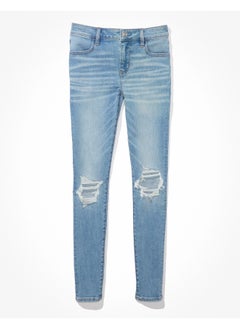 Buy AE Ne(x)t Level Ripped Low-Rise Jegging in UAE