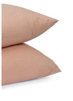 Buy Linen and cotton pillowcase set, size 50*70 cm, pastal in Egypt