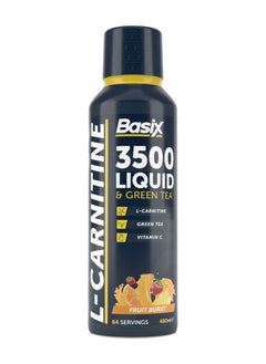 Buy 3500 L-Carnitine Liquid & Green Tea 480ml Fruit Burst in UAE