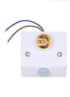 Buy E27 Motion Sensor Lamp Infrared Human Technology Base Socket Holder in Saudi Arabia