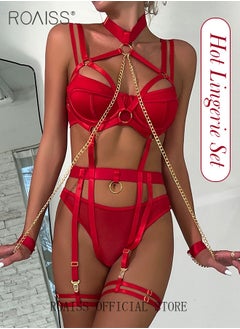 Buy Women's Halter Bandage Lace-Up Underwear Drawstring Clothing Underwear Set Women Bodysuit for Women Wife Girlfriend in UAE