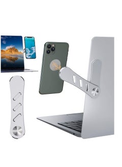 Buy Laptop Phone Holder Magnetic Phone Holder for Laptop Laptop Side Mount Clip Computer Monitor Expansion Bracket Adjustable Laptop Compatible with Most Laptop Extension Bracket Silver in UAE