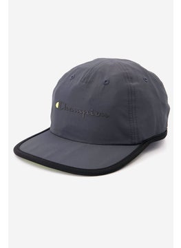 Buy Men Adjustable Graphic  Cap, Dark Grey in UAE