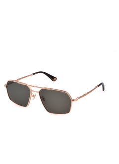 Buy Men's Metal Sunglasses SPLL86M580349 - Lens Size: 58 Mm - Shiny Rose Gold With Sandblast in UAE