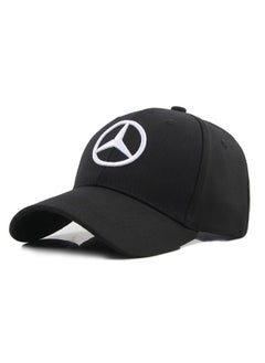 Buy Mercedes Benz Logo Embroidered Adjustable Baseball Caps for Men and Women Hat Travel Cap Car Racing Motor Hat in UAE