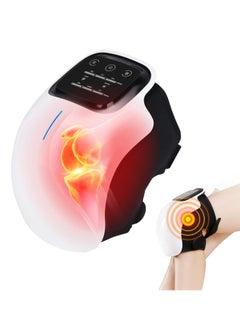 اشتري Portable Knee Massager with Heat and Vibration Smart Hot Compress Knee Relaxing Massager LED Screen Kneecap Treasure Laser Infrared Elbow Shoulder Massager Relive Joint Pain Stiffness في الامارات