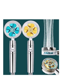 اشتري Adjustable Fan Turbine Shower Head - 360 Degree Swivel with Filter - High Pressure Water Saving في مصر