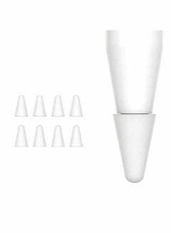 اشتري [8-Piece] Silicone Pencil Nib/Tip Protector Cap for Apple Pencil 1st/2nd Replacement Non-Slip Writing Nib/Tip Protector Compatible with Apple Pencil 1st & 2nd Generation في الامارات