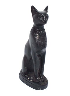 Buy pharaonic Decorative Egyptian Cat Bastet Statue ancient Egyptian souvenirs gifts handmade Home decor collectibles Sculptures  (Black - 9 CM Height) in Egypt