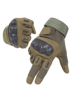 اشتري Cycling Gloves, Full Knuckle Protection Riding Gloves, Suitable For Camping, Driving, Atv, Hiking, Rock Climbing, Work, Sports Training في السعودية