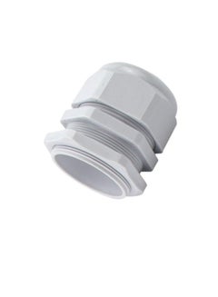 Buy PG Gland White Pack of 5 pcs, Dust Proof Nylon Cable Gland With Locknut Ideal For Junction/connection Boxes Electrical Power, Tele & Data Cables, Instrumentation Control (PG-07) in UAE