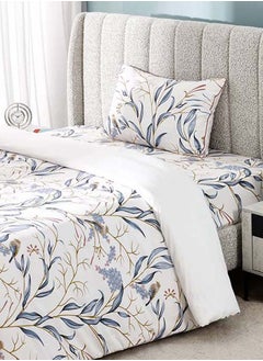 اشتري Wren Single-Sized Duvet Cover Set, Purple & White - 135x200 cm في الامارات