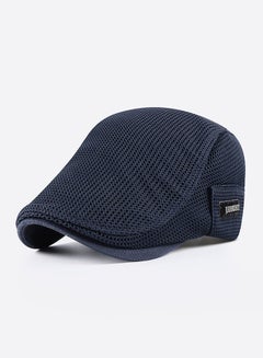Buy New Style Mens Beret Cap Newsboy Hat Adjustable Irish Cabbie Gatsby Cap Mesh Breathable Driving Hat Outdoor Sun Protection  Classic Beret Dark Blue in UAE