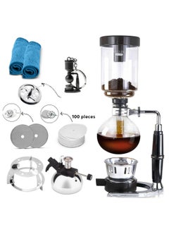 Buy Coffee and Tea Set 8 in 1 Syphon Maker 5 Cups in Saudi Arabia