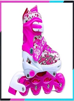 اشتري GoSport Q-1 Adjustable Comfort Skate Shoes with LED Light Up Front Wheel ( PINK) في الامارات