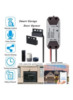 اشتري Smart WiFi Switch Garage Door Opener Controller Work, WIFI, with Alexa Echo Google Home Smart Life/Tuya APP Control No Hub Required في السعودية