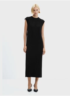 Buy Crew Neck Knitted Dress in Saudi Arabia