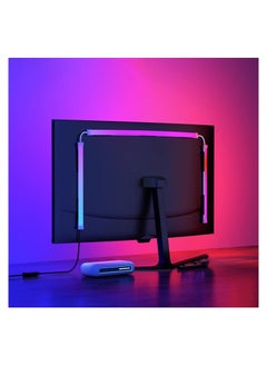 اشتري Monitor Led Backlights, Strip Lights That Sync with Screen Color or Music, Rgbic Computer Light Bar Behind Monitor, Leds for Desk Gaming, Usb Interface, Software Control, Supports Pc Mac(24 In) في الامارات