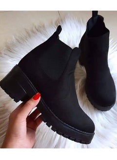 Buy Ankle Boot Suede-Black in Egypt