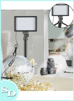 اشتري Household LED Video Light Kits Dimmable Photography Lighting Tool Adjustable Tripod Stand Multi Color Filters USB Fill Lights for Tabletop Shooting في السعودية