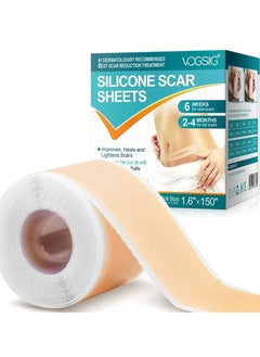 Buy Silicone Scar Sheets 3.8m Medical Silicone Scar Tape Roll Easy Tear Soft Silicone Tape for Scars Removal Reusable Painless Silicone Sheets for Surgery Scars C Section Burn Keloid in UAE