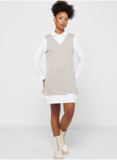 Buy Knitted Shirt Dress in Saudi Arabia