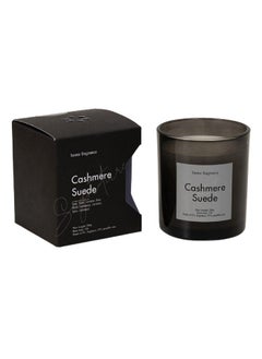 اشتري Dash Cashmere Suded Jar Candle, Black & White - 206 gm في الامارات