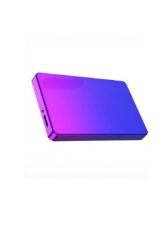 اشتري External Hard Drive, USB3.0 Ultra Slim HDD Storage Device, Portable Compact High-speed Mobile Hard Disk Compatible for Pc, Desktop, Mobiles, Laptop, Game Console, Ps4, (Gradient Blue Purple, 250GB) في السعودية