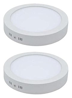 Buy 18W Round Led Spot Panel Light Surface Mounted - white - 2 Pieces in Egypt