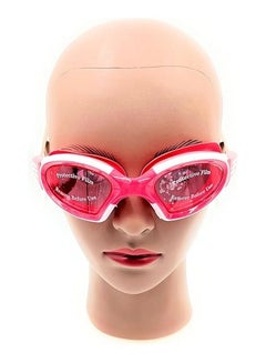 Buy VIO Kids Swim Goggles, Swimming Goggles for Boys Girls, Professional Ear Plugs for Swimming Glasses with Nose Cover, Anti Fog, No Leaking, UV Protection (PINK-WHITE) in UAE